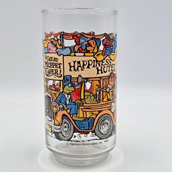 McDonald’s 1981 The Great Muppet Caper Happiness Hotel Vintage Glass Muppets Rea - Picture 10 of 12